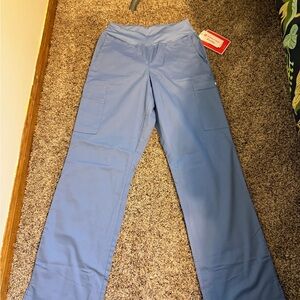 White Cross Light Blue Women's Pants